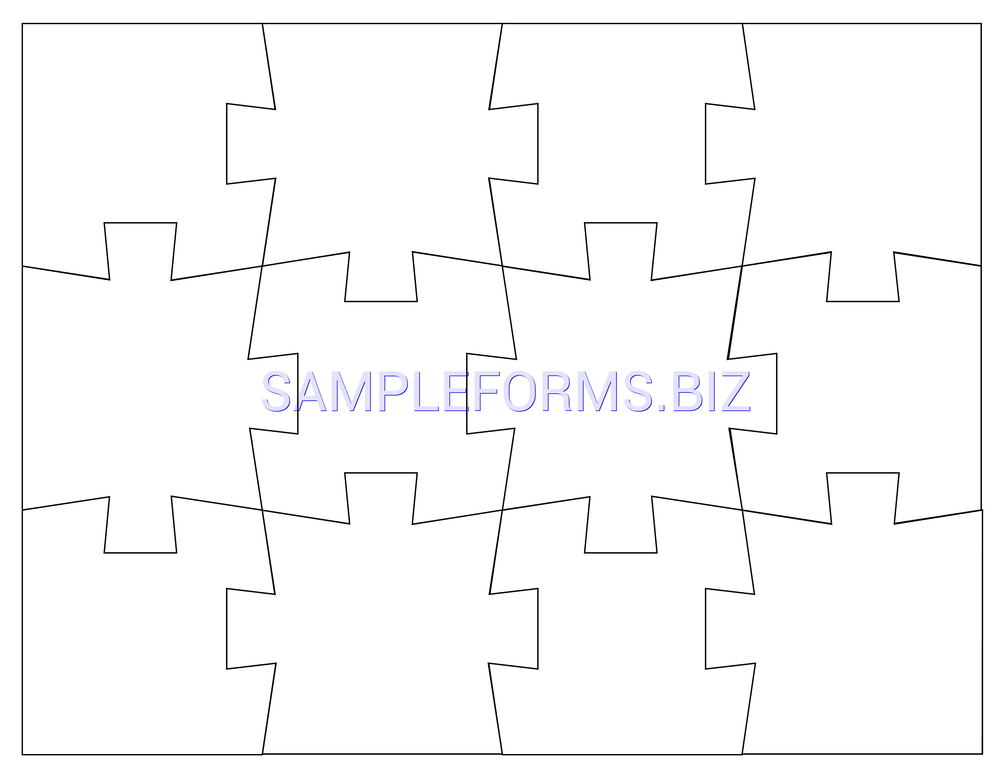 Preview free downloadable Puzzle Template 2 in PDF (page 1)